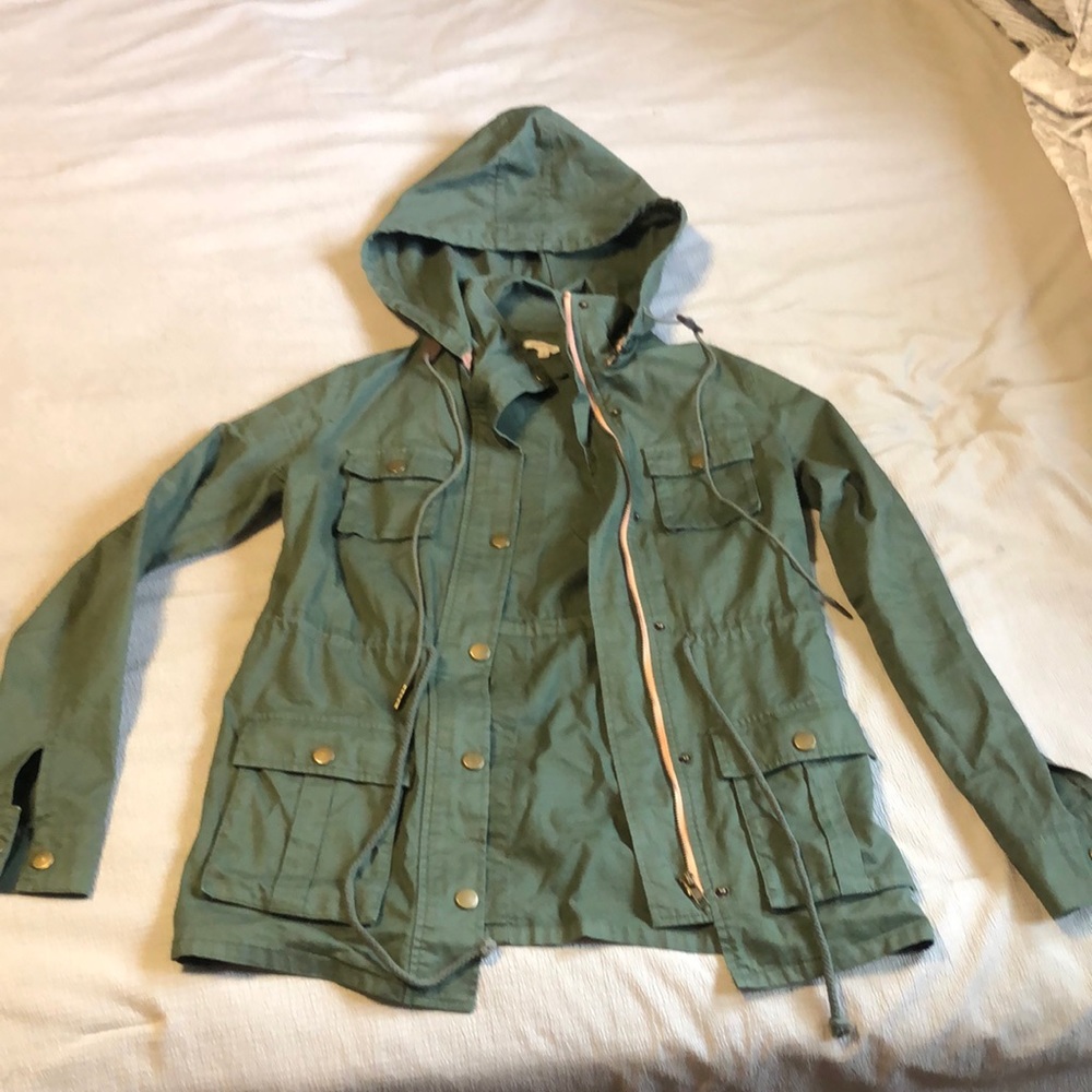 Green jacket. Like new. Smoke free home.
